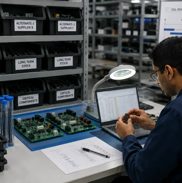 EOL component crisis averted – 18 months before it would have stopped production.